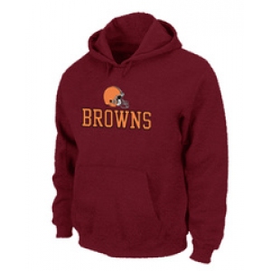 Cleveland Browns Authentic Logo Pullover Hoodie RED