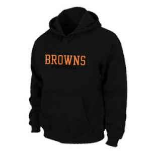 Cleveland Browns Authentic font Pullover Hoodie Black