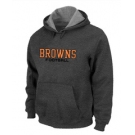 Cleveland Browns Authentic font Pullover Hoodie D.Grey