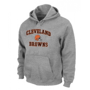 Cleveland Browns Heart & Soul Pullover Hoodie Grey