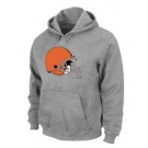 Cleveland Browns Logo Pullover Hoodie Grey