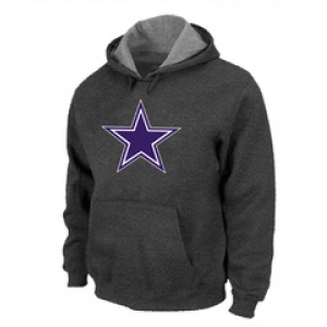 Dallas Cowboys Logo Pullover Hoodie D.Grey