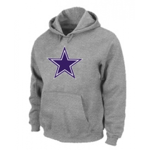 Dallas Cowboys Logo Pullover Hoodie Grey