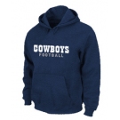 Dallas Cowboys font Pullover Hoodie D.Blue