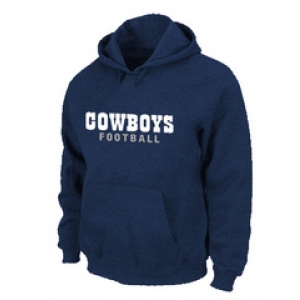 Dallas Cowboys font Pullover Hoodie D.Blue