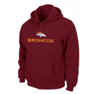 Denver Broncos Authentic Logo Pullover Hoodie RED