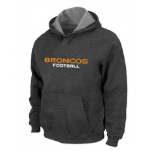 Denver Broncos Authentic font Pullover Hoodie D.Grey
