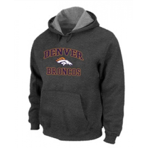 Denver Broncos Heart & Soul Pullover Hoodie D.Grey
