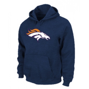 Denver Broncos Logo Pullover Hoodie D.Blue