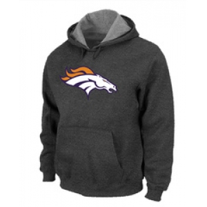 Denver Broncos Logo Pullover Hoodie D.Grey