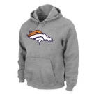 Denver Broncos Logo Pullover Hoodie Grey