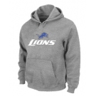 Detroit Lions Authentic Logo Pullover Hoodie Grey