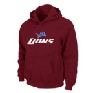 Detroit Lions Authentic Logo Pullover Hoodie RED