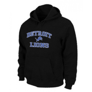 Detroit Lions Heart & Soul Pullover Hoodie Black