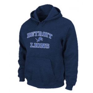 Detroit Lions Heart & Soul Pullover Hoodie D.Blue