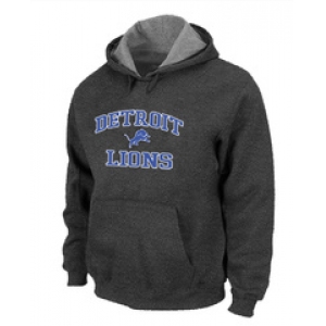 Detroit Lions Heart & Soul Pullover Hoodie D.Grey