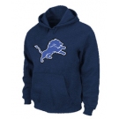 Detroit Lions Logo Pullover Hoodie D.Blue