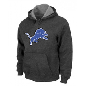 Detroit Lions Logo Pullover Hoodie D.Grey