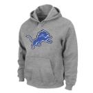 Detroit Lions Logo Pullover Hoodie Grey