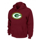 Green Bay Packers Logo Pullover Hoodie RED