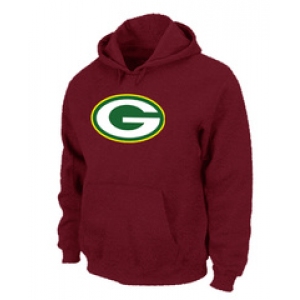 Green Bay Packers Logo Pullover Hoodie RED