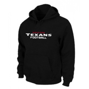 Houston Texans Authentic font Pullover Hoodie Black