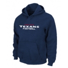 Houston Texans Authentic font Pullover Hoodie D.Blue