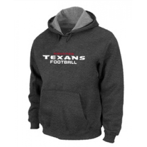 Houston Texans Authentic font Pullover Hoodie D.Grey