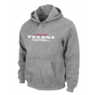 Houston Texans Authentic font Pullover Hoodie Grey