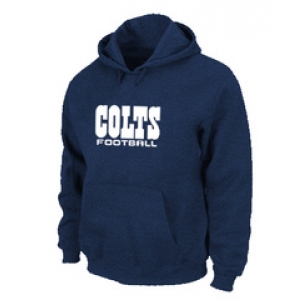 Indianapolis Colts Authentic font Pullover Hoodie D.Blue