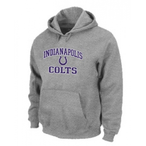 Indianapolis Colts Heart & Soul Pullover Hoodie Grey