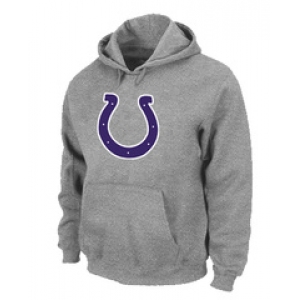 Indianapolis Colts Logo Pullover Hoodie Grey