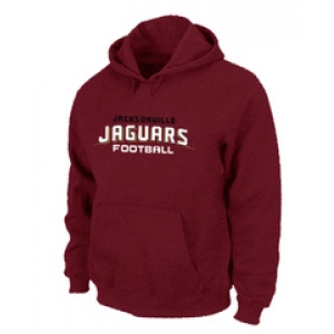 Jacksonville Jaguars Authentic font Pullover Hoodie Red