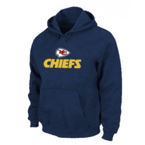 Kansas City Chiefs Authentic Logo Pullover Hoodie D.Blue