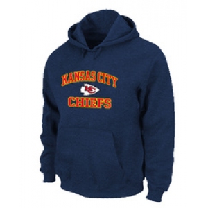 Kansas City Chiefs Heart & Soul Pullover Hoodie D.Blue