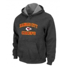 Kansas City Chiefs Heart & Soul Pullover Hoodie D.Grey