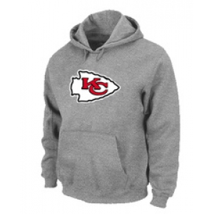Kansas City Chiefs Logo Pullover Hoodie Grey