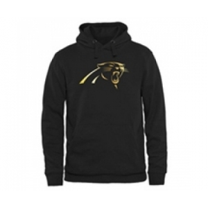 Men Carolina Panthers Pro Line Black Gold Collection Pullover Hoodie
