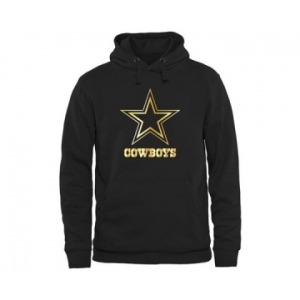 Mens Dallas Cowboys Pro Line Black Gold Collection Pullover Hoodie