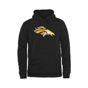 Mens Denver Broncos Pro Line Black Gold Collection Pullover Hoodie