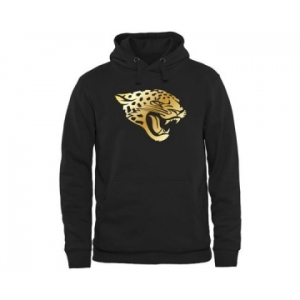 Mens Jacksonville Jaguars Pro Line Black Gold Collection Pullover Hoodie