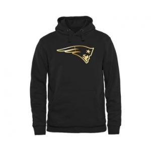 Mens New England Patriots Pro Line Black Gold Collection Pullover Hoodie