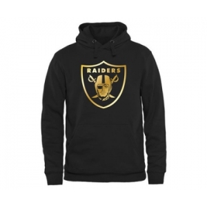 Mens Oakland Raiders Pro Line Black Gold Collection Pullover Hoodie