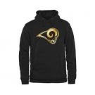 Mens St. Louis Rams Pro Line Black Gold Collection Pullover Hoodie