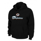 Miami Dolphins Authentic Logo Pullover Hoodie Black