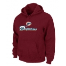 Miami Dolphins Authentic Logo Pullover Hoodie RED