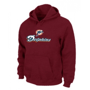 Miami Dolphins Authentic Logo Pullover Hoodie RED