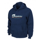 Miami Dolphins Authentic font Pullover Hoodie D.Blue