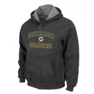 Miami Dolphins Heart & Soul Pullover Hoodie D.Grey