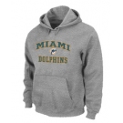 Miami Dolphins Heart & Soul Pullover Hoodie Grey